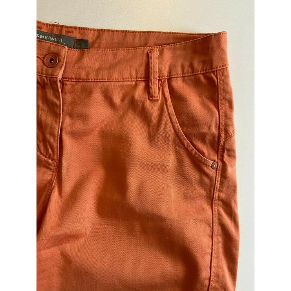 Sandwich_ Skinny Cropped Women's Trousers Pants in Coral Size EUR 36 / U… - Picture 6 of 9